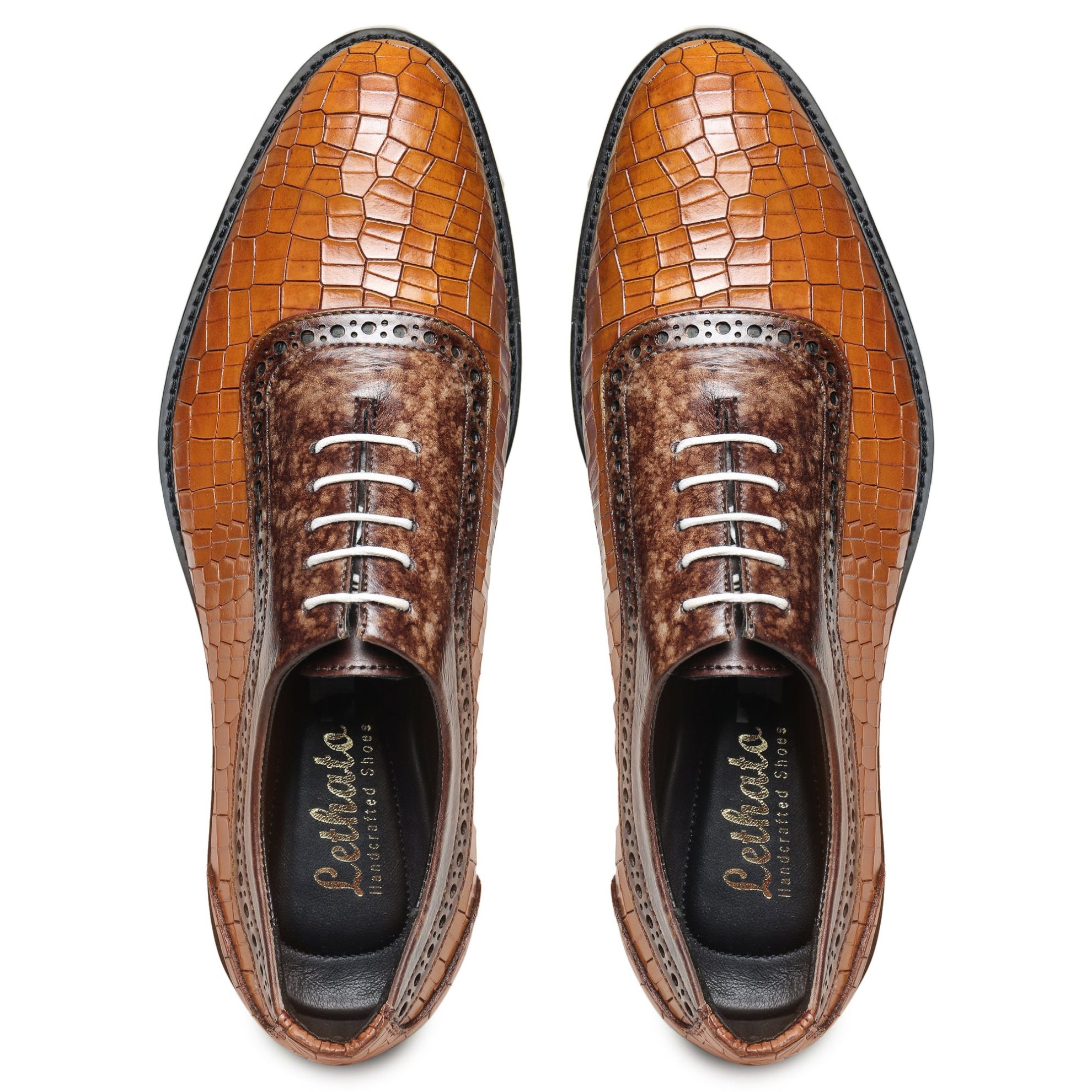 Oxford Sneakers- Croc Tan & Brown