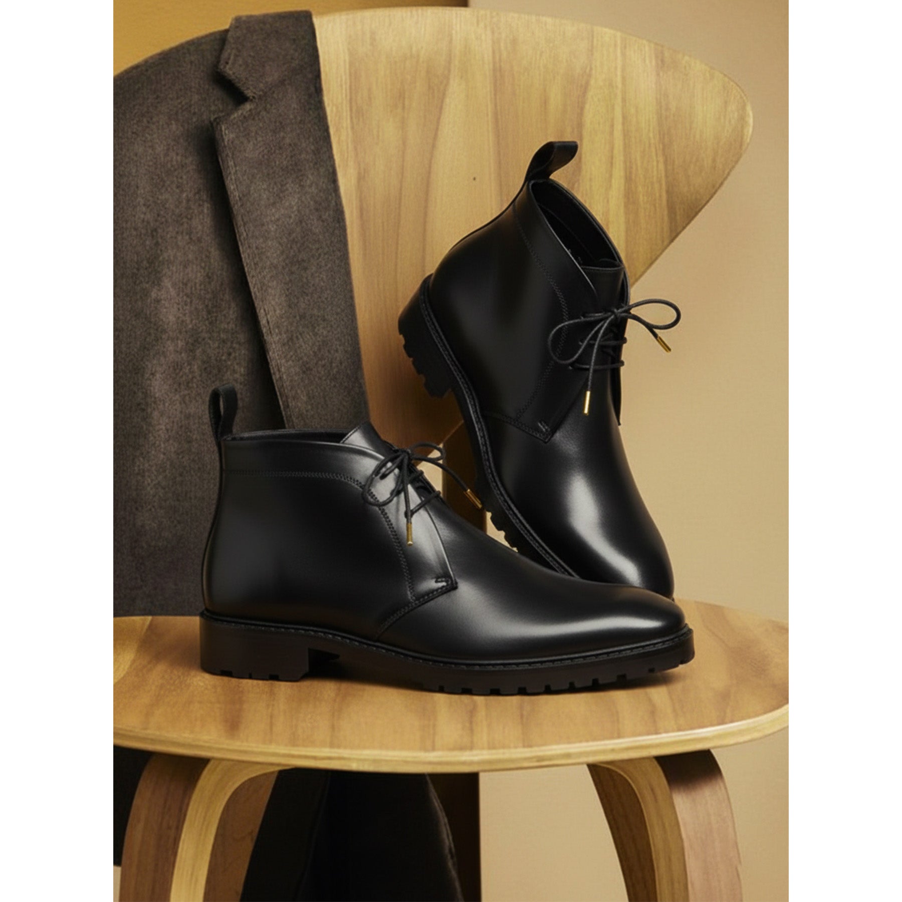 Classic Chukka Boots- Black